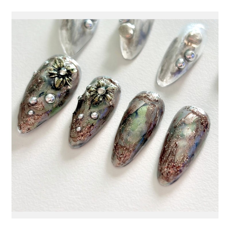 [Trace] Handmade nail tips - Coffin Egg / [흔적 Trace]