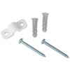 ClosetMaid 7561 Shelf Clips for Concrete Installation, 12-Pack, White