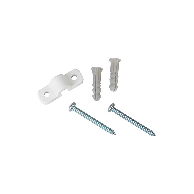 ClosetMaid 7561 Shelf Clips for Concrete Installation, 12-Pack, White