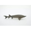 K&M Sturgeon Toy Hand Painted Rubber Fish Realistic Figurine Gift