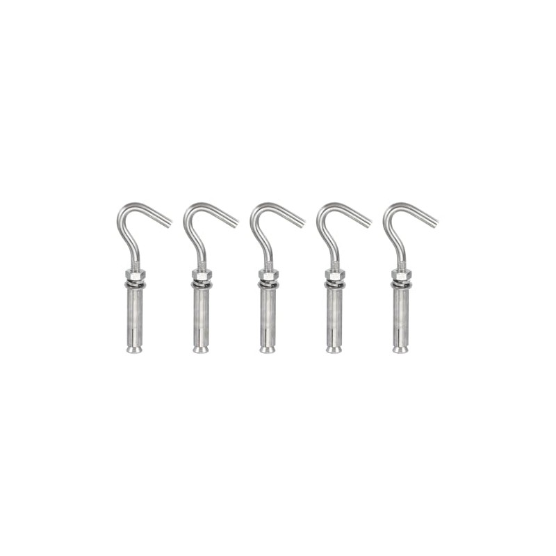 PATIKIL M8 Concrete Wall Hook, 5 Pcs 304 Stainless Steel