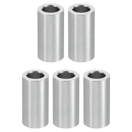 PATIKIL M5 Aluminum Spacers Set of 5 Metal Spacers Aluminum 5.2mm Inner Diameter x 8mm OD x 16mm Long for 1/5" or M5 Screw Bolts, Round Spacer Screw Standoffs