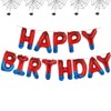 Spider Theme Happy Birthday Banner, Superhero Party Decorations, Foil Letters