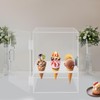 GXFCHYL 9 Holes Acrylic Ice Cream Cone Holder Stand Clear