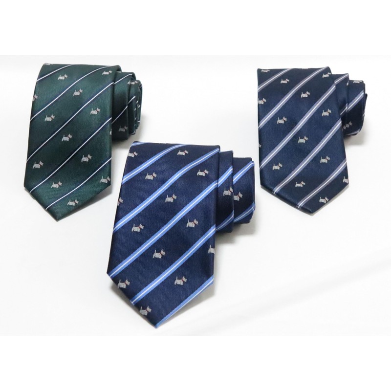 [Ganji] Men's Business Woven Jacquard Motif Pattern Tie Dog Pattern