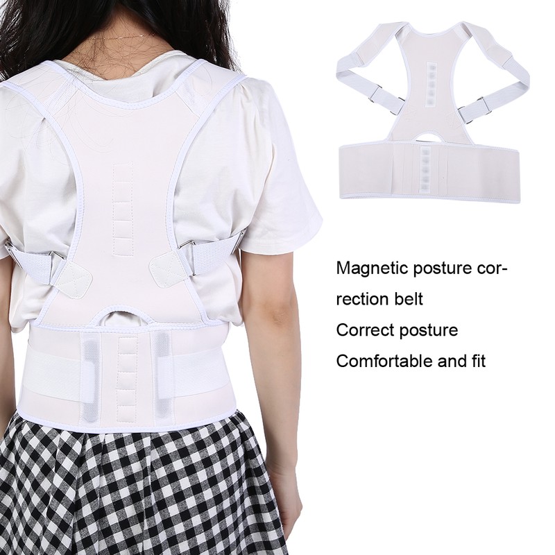 Magnet Therapy Posture Corrector Brace Back Spine Support Hunchback Correction