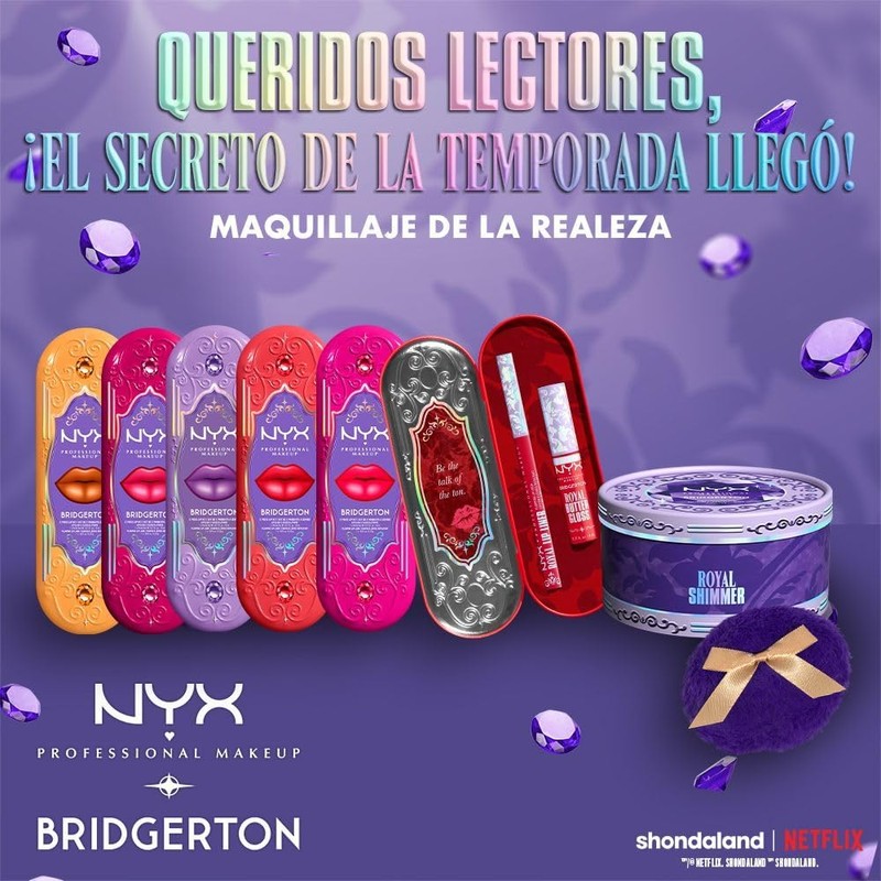 Nyx Professional Makeup, Bridgerton Kit de Labios Tonos: Rogue Romance