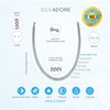Silvadore 9mm Mens CHUNKY CUBAN Link Curb Chain Silver Necklace