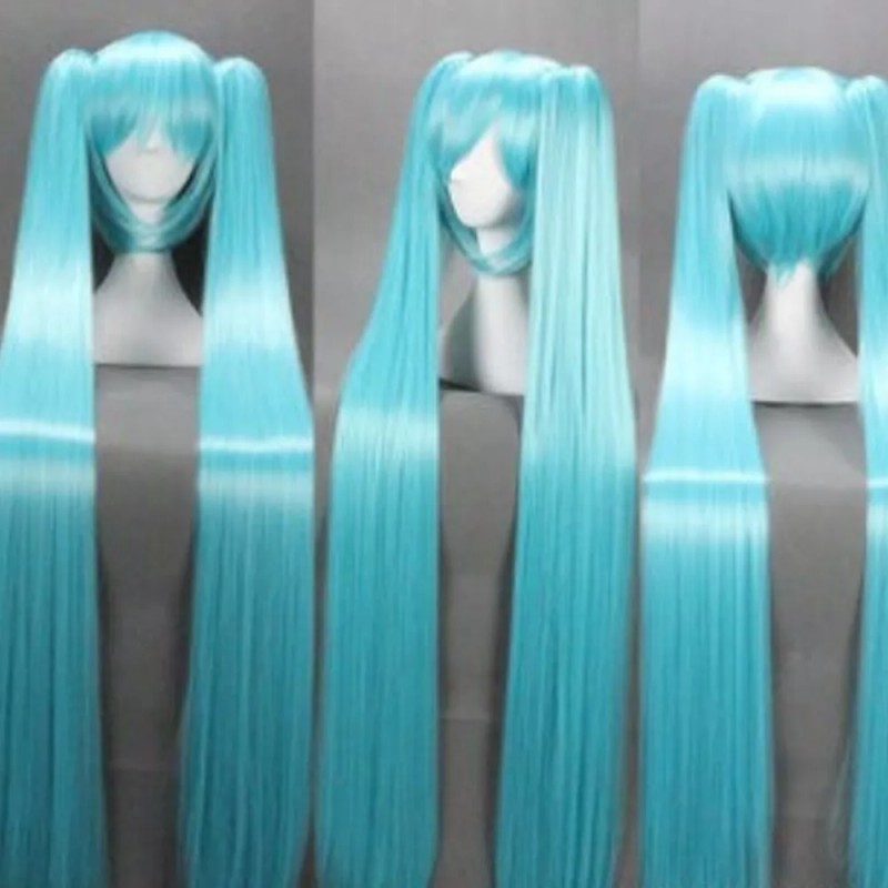generic // Peluca Agua Azul 120cm Cosplay Hatsune Miku