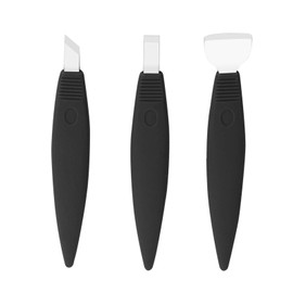 Haosie 3PCS Stainless Steel Pedicure Knife Set, Ingrown Toe nail Removal Kit, Professional Callus Shavers, Foot Scraper for Dead Skin Corn Remover Foot Care(Black)