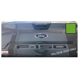 Decal Mods Tailgate Insert Decals Letters Inlays Indent Stickers (Thin) for Ford F150 (2018-2020) (Vibrant Green) - CVGN