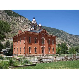 Photo- Possibly The Oldest Brick School Building in Colorado, The 1874 Georgetown School in Georgetown functioned as an Active School Until 1938 2 Fine Art Photo Reproduction 30in x 24in