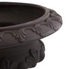 Nearly Natural 12.5in. H Iron-finish Decorative Urn (Indoor/Outdoor) Containers Gray