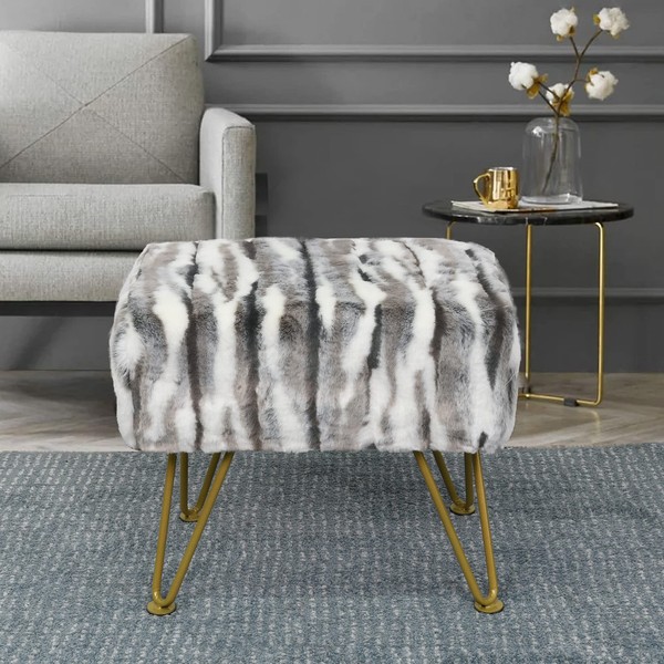 Home Soft Things Multi Jacquard Ottoman 19'' x 13'' x