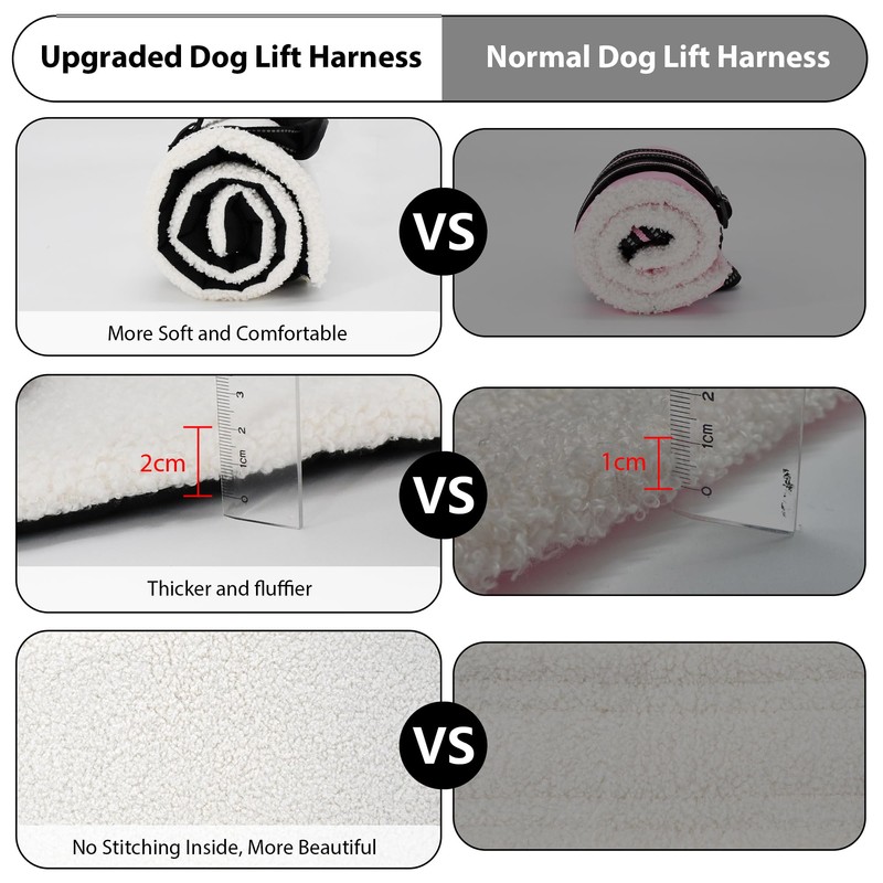 AIITLE Upgraded Dog Sling Carrier Medium - Hind Leg Support