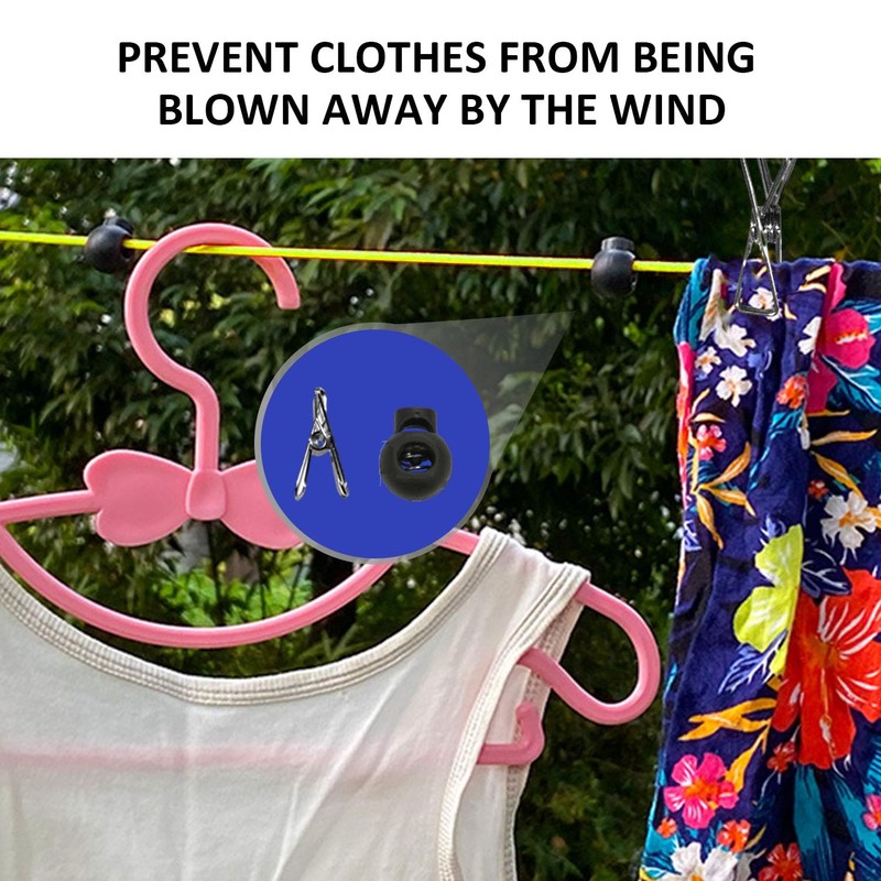 1 Camping Clothesline, Convenient Travel Clothesline, Rotating Storage, Anti Wrapping,