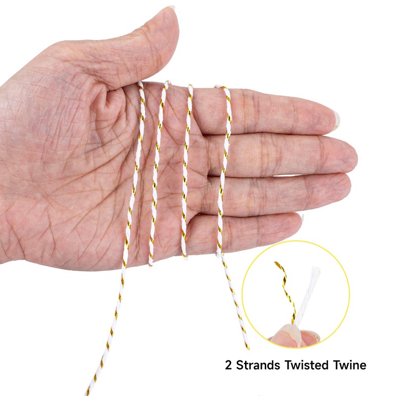 G2PLUS White Gold String - 2MM 328ft Bakers Twine for