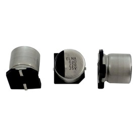 Elko Capacitor 10x Radial 220µF 35V SMD Electrolytic Capacitor up to 105°C 220uF Electrolytic Capacitor from Elna