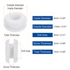 uxcell 70Pcs Rubber Grommets 2/8" (8mm) Drill Hole, 1/4" (6mm)