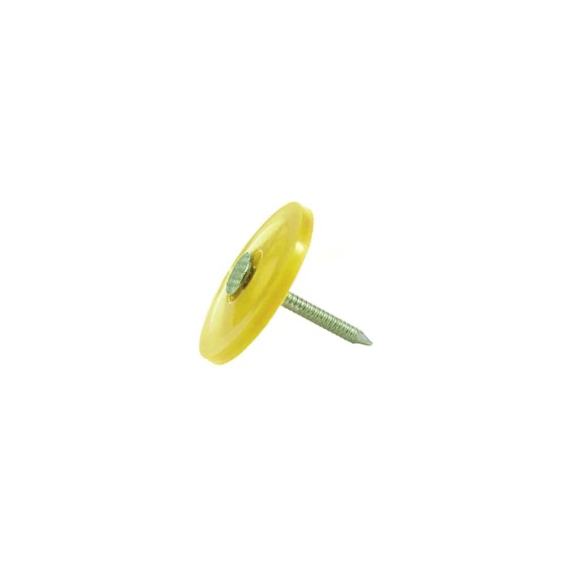 1" x 12GA Ring 304SS Plastic Cap Nails 100ct