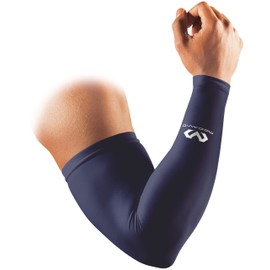 McDavid M656 Arm Sleeve, Arm Cover, Power Arm Sleeve, Compression, Sweat-Absorbent, Quick-Drying, Fatigue, UV Protection, Pack of 1, Small, Navy, Sports, Daily Life, Basketball, Baseball, Running