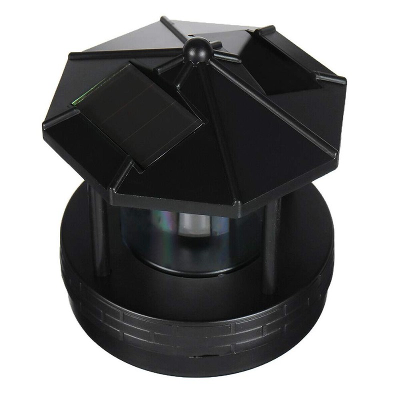 Erthree Garden Solar Lights, Outdoor LED Solar Lighthouse, Durable Rotatable