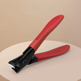 1+1 Strong cutting power to easily cut even thick athlete's foot toenails, shatterproof nipper straight nail clipper, red / 1+1 굵은 무좀발톱도 쉽게 자르는 강력절삭력 비산방지 니퍼일자 손발톱깎이, 레드