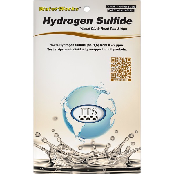 Industrial Test Systems 481167 WaterWorks Hydrogen Sulfide Water Test Strips,