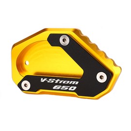 ZESIDIMO For Suzuki Vstrom 650 V-strom 650XT DL650 2004-2012-2022 Side Stand Extension Motorcycle Accessories Vstrom650 DL650XT DL 650 (Gold)