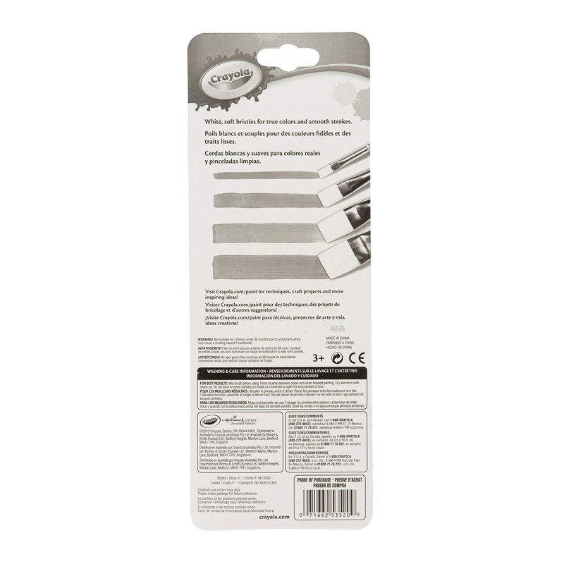 Crayola Big Paint Brushes (4 Count Flat)