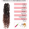 QIDESHENG 18" Goddess Locs Crochet Hair Extensions - 8 Packs