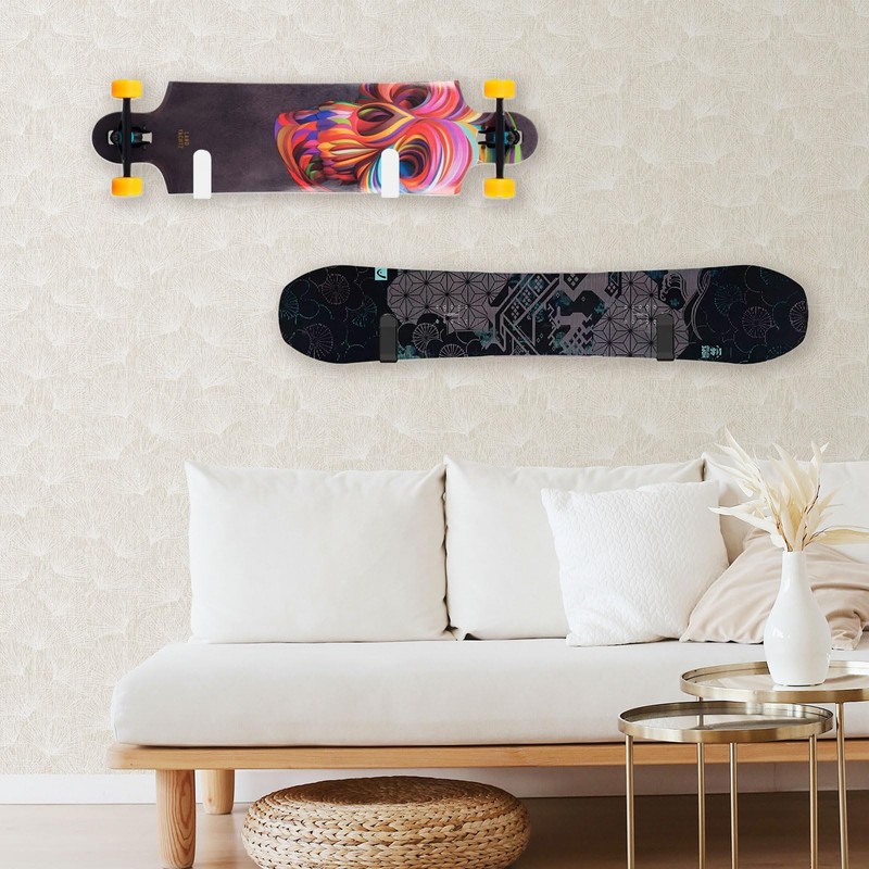 CHENGCKJ Pack of 4 Snowboard Wall Mounts, Horizontal Snowboard Holder