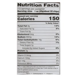 UD_R. W. Garcia Organic Corn Chips Case 12-7.5 oz Healthy Spicy Dried Snacks Grain Snacks Oat Material Soft Hard Texture Bulk