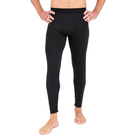 Terramar mens Transport Pants base layer tops, Black, Large