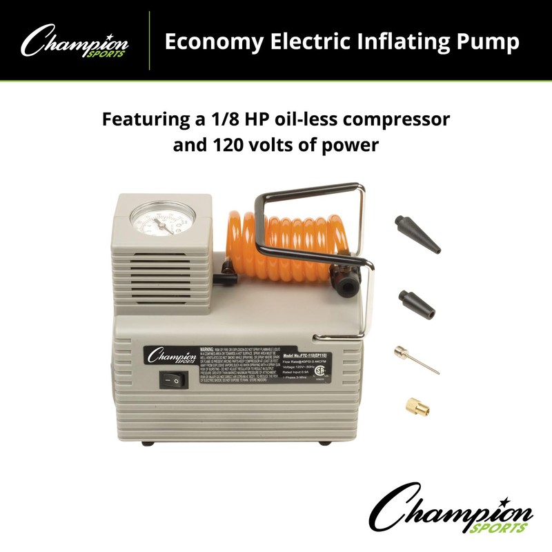 Champion Sports Economy Electric Inflating Air Pump