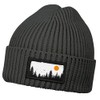 Neverless® Men's Beanie Winter Hat with Patch Print Forest Trees