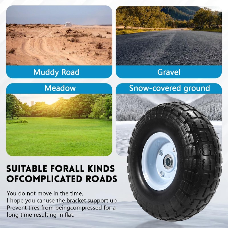 Queencar Generator Wheel Kit Compatible With Honda EU3000IS, Durable Construction,