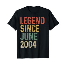 Legend 2004 21st Birthday Gifts for Men Women 21 Year Old T-Shirt