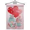 Breeze Decor Love Ballon Gnomes Wall Tapestry Hanger Banner Flags