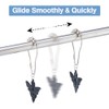 SUPERFINDINGS 12Pcs 3 Styles Shower Curtain Hooks Rings Skull Bat