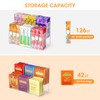 AIEVE Magnetic Drink Packet Organizer, 2-Tier Fridge Organizer Cabinet Door