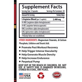 SKIN CARE SOLUTION Nitric oxide booster - NITRIC OXIDE 2400mg - Oxygen supplement - 1 Bottle