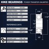 XiKe 10 Pack Flanged Ball Bearing ID 1/2" x OD