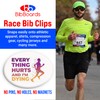 bibSNAPS Race Bib Clips - Safety Lock Fasteners - Secures