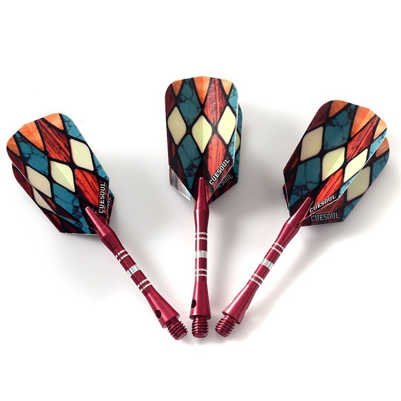 CUESOUL 95% Tungsten 26 Grams Tungsten Steel Tip Darts Set