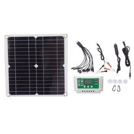 Solar Panel Kit 12W Plumbic Acid Lithium Battery Universal Solar Panel Controller Monocrystalline Silicon Board 18V