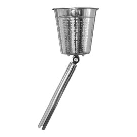BEV BUCKET The Original Boat Rod Holder Champagne Bucket, Keep Beverages Secure and Chilled On The Water, Fits Any Rod Holder, Fully Adjustable, Boat Accessory (Hammered) (Hammered)