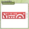 HARFINGTON 3pcs Multifunctional Geometric Rulers 15cm Metric and SAE Aluminum