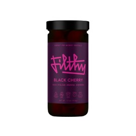 Filthy Black Amarena Cocktail Cherries, 11 Oz Jar, 45 Cherries