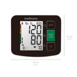 medisana BU 516 Sfigmomanometro da Braccio Superiore, Misurazione Precisa della Pressione Sanguigna e del Polso con Funzione di Memoria, Indicatore di Battito Cardiaco Irregolare